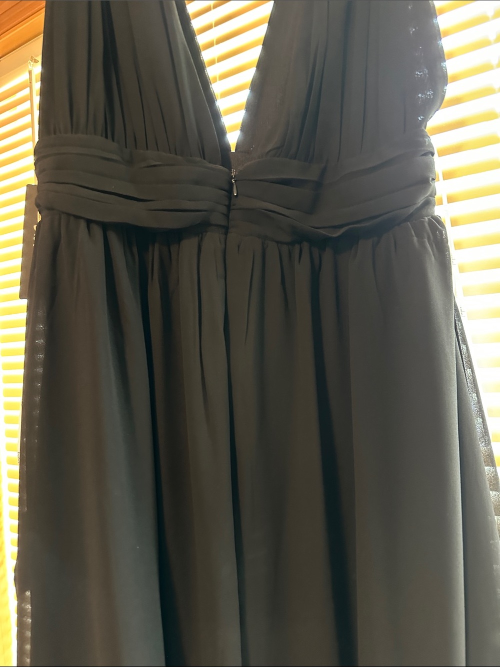 Lulu's Black V-Neck Empire Waist Maxi Dress - Picture 7 of 11
